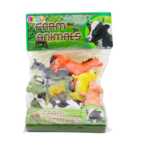 Zestaw Figurki Zwierzęta Domowe Gospodarskie Farma 6 szt. LEAN Toys