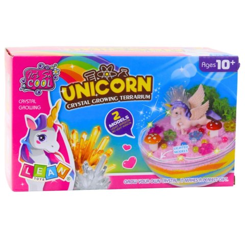Zestaw Kreatywny DIY 2w1 Terrarium Dla Jednorożca Hodowla Kryształów LEAN Toys