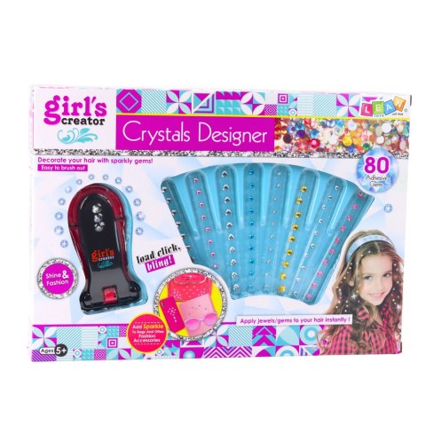 Zestaw Pięknośći Diamenciki Maszynka Do Ozdabiania Włosów 80 el. LEAN Toys