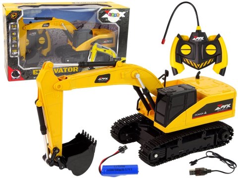 Żółta Koparka Gąsienicowa Zdalnie Sterowana LEAN Toys