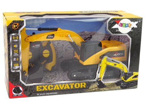 Żółta Koparka Gąsienicowa Zdalnie Sterowana LEAN Toys