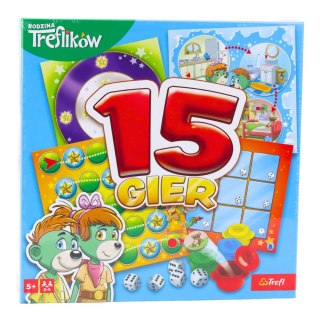 Gra planszowa 15 gier Rodzina Treflików Trefl 02823 Trefl Gry