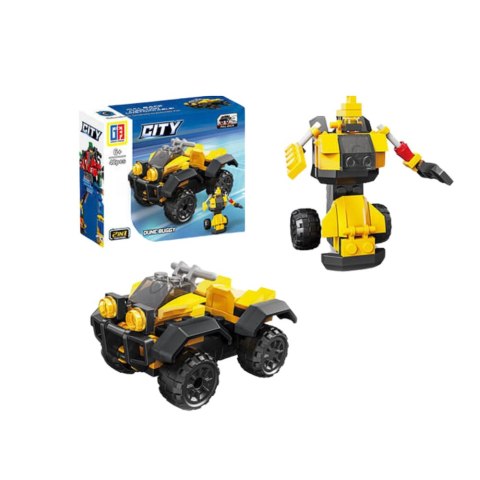 Klocki Konstrukcyjne 2w1 Pojazd Robot Mini Zestaw 42-65 el. Mix LEAN TOYS