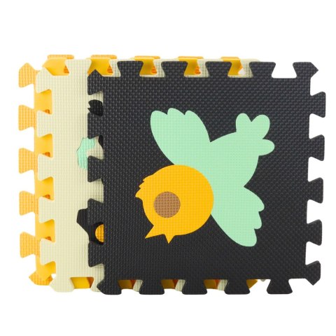 Miękkie Puzzle Mata Edukacyjna Pianka EVA Zwierzęta Brązowe 16 el. LEAN Toys