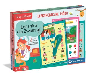 Mówiące Pióro 500 Pytań Lecznica Dla Zwierząt Uczę się Bawiąc Język Polski Clementoni 50389 Clementoni
