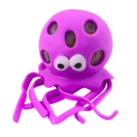 Ośmiornica Gniotek Antystresowy Sensoryczny Z Kulkami Żelowymi Mix LEAN Toys