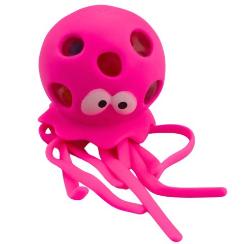Ośmiornica Gniotek Antystresowy Sensoryczny Z Kulkami Żelowymi Mix LEAN Toys