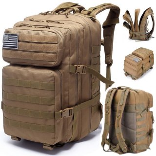 Plecak Militarny Wojskowy Taktyczny Piaskowy 40-60L LEAN