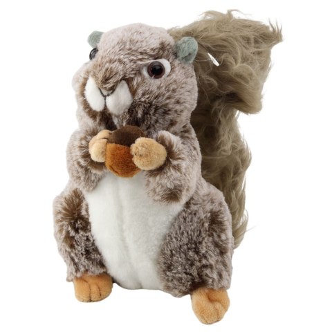 Pluszowa Maskotka Przytulanka Wiewiórka Z Orzeszkiem Brązowa 18cm LEAN Toys