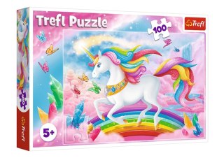 Puzzle - 100 - W kryształowym świecie jednorożców - Trefl 16364 Trefl Puzzle