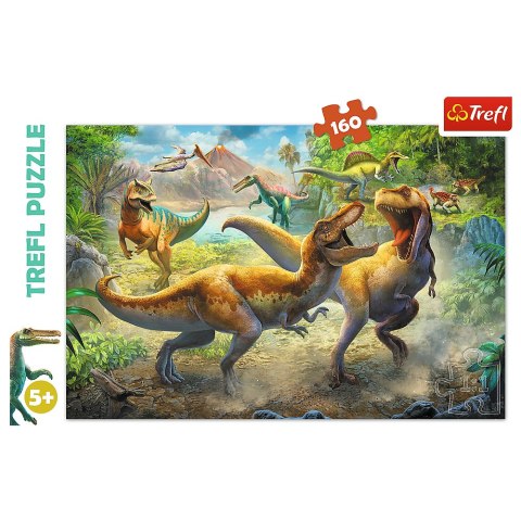 Puzzle - 160 - Walczące Tyranozaury - Trefl 15360 Trefl Puzzle