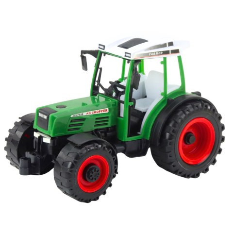 Traktor Pojazd Rolniczy Farmerski Z Siewnikiem Zielony LEAN Toys