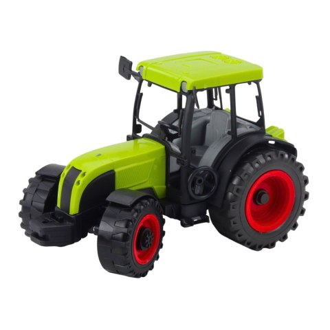 Traktor Rolniczy Farmerski Z Przyczepą Do Drewna Kłody Zielony LEAN Toys