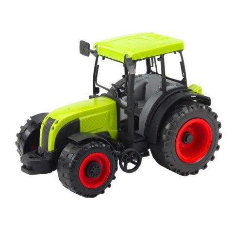 Traktor Rolniczy Farmerski Z Zielono-Żółtą Przyczepą Zielony LEAN Toys