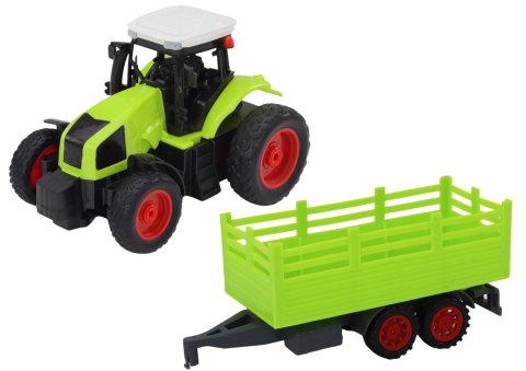 Traktor Zdalnie Sterowany RC Z Przyczepą 1:16 Zielony QL91797 LEAN Toys