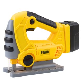 Wyrzynarka Akumulatorowa Dla Dzieci Światła Dźwięki Żółta LEAN Toys