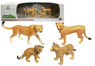 Gepard Figurki Edukacyjne Dzikie Zwierzęta 4 Sztuki Sawanna LEAN Toys