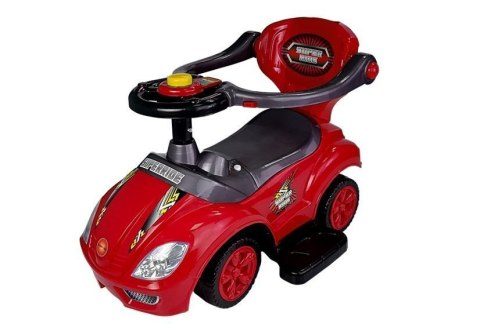 Jeździk z Pchaczem Mega Car 3w1 Czerwony LEAN CARS