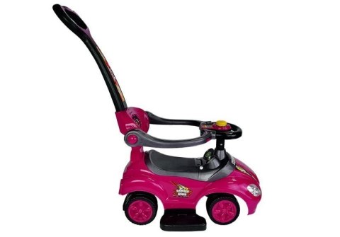 Jeździk z Pchaczem Mega Car 3w1 Różowy LEAN CARS