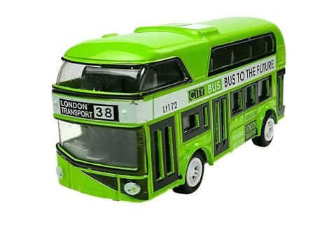 Piętrowy Autobus Napęd Naciągowy 4 Kolorów LEAN Toys