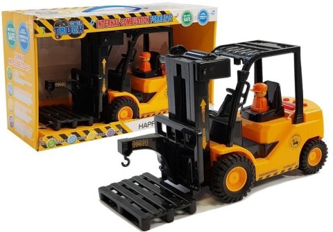 Wózek Widłowy Ruchome Widły Dźwięki Światła Pomarańczowy LEAN Toys
