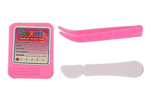 Zestaw Lekarski w Walizce Stetoskop Lusterko Biały LEAN Toys