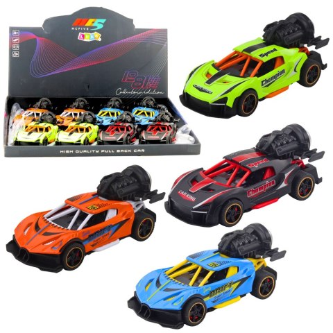 Autko Sportowe Z Napędem Światła Dźwięki Efekt Dymny Mix LEAN Toys