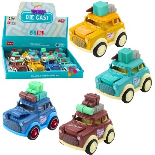 Autko Wycieczkowe Metalowe Podskakująca Maska Napęd Mix LEAN Toys