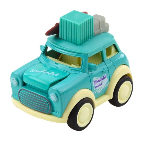 Autko Wycieczkowe Metalowe Podskakująca Maska Napęd Mix LEAN Toys