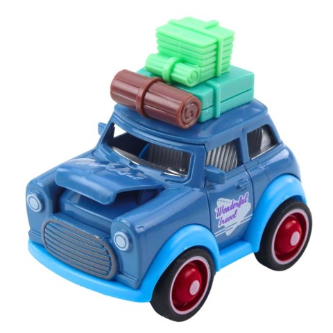 Autko Wycieczkowe Metalowe Podskakująca Maska Napęd Mix LEAN Toys