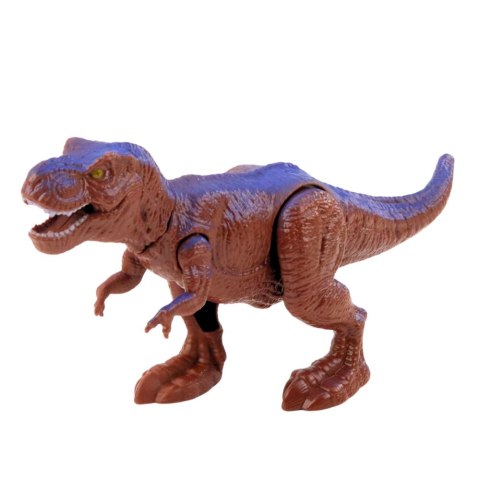 Ciężarówka Transport Dinozaurów Figurka Światła Dźwięki Zielona 1:14 LEAN Toys