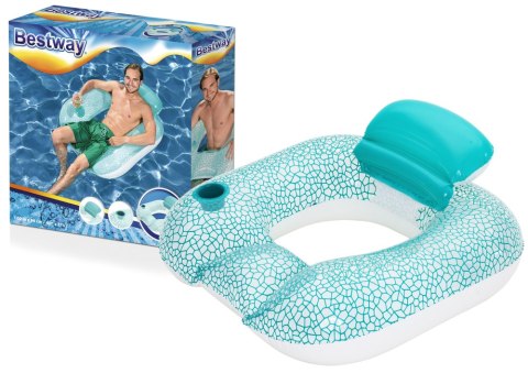 Dmuchana Poduszka Koło Do Pływania Niebieskie 102 x 94 cm Bestway 43097 Bestway