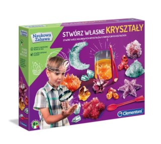 Naukowa Zabawa Zestaw Laboratorium Stwórz Własne Kryształy Język Polski Clementoni 50069 Clementoni