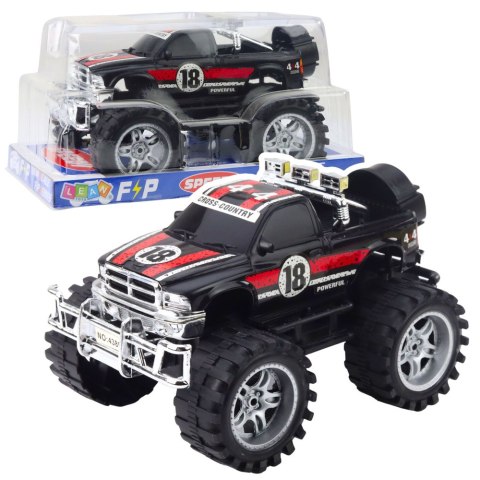 Samochód Terenowy Z Napędem Na Tył Duże Koła Czerwono-Czarny LEAN Toys