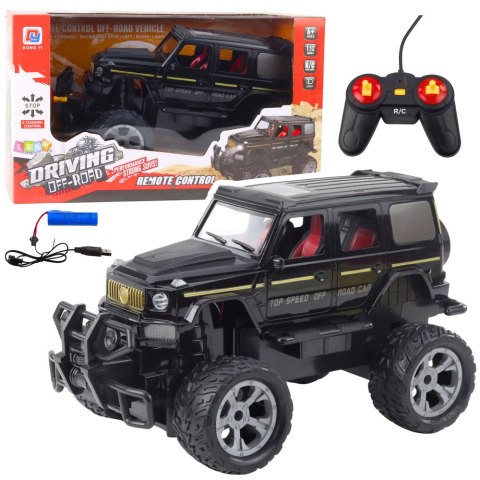 Samochód Terenowy Zdalnie Sterowany RC Światła Czarny 1:12 LEAN Toys
