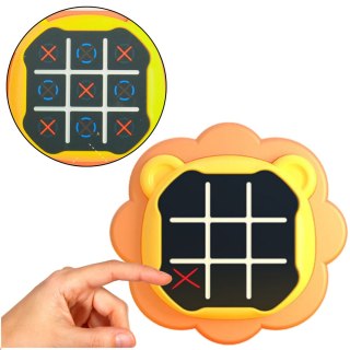 Gra Elektroniczna 3w1 Kółko i Krzyżyk Memory Lew Pomarańczowy LEAN Toys