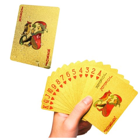 Karty Do Gry Towarzyskiej Eleganckie Banknot Dolar Złote Talia 54 Karty LEAN Toys