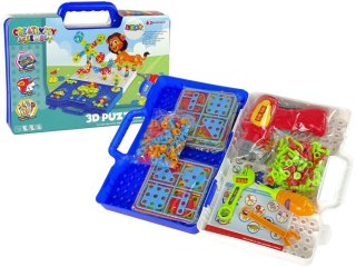 Zestaw Puzzli 3D DIY Wkrętarka Teczka LEAN Toys