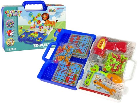 Zestaw Puzzli 3D DIY Wkrętarka Teczka LEAN Toys