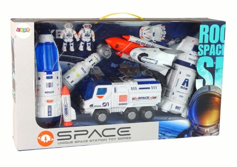 Zestaw Rakieta Kosmos Statki Space Pojazdy Astronauci LEAN Toys