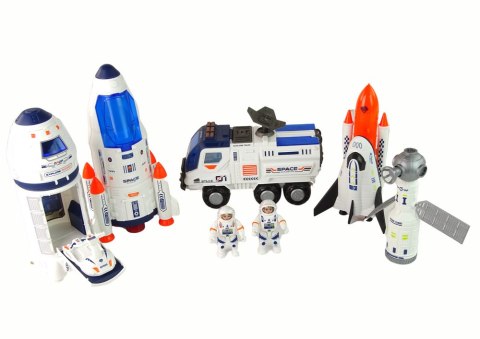 Zestaw Rakieta Kosmos Statki Space Pojazdy Astronauci LEAN Toys