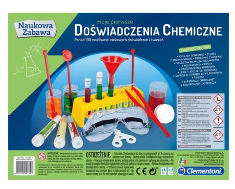 Naukowa Zabawa Zestaw Moje Pierwsze Doświadczenia Chemiczne Język Polski Clementoni 60774 Clementoni