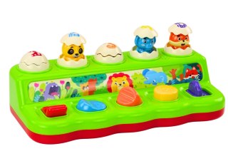 Zabawka Pop Up Wyskakujące Zwierzątka Panel Edukacyjny Dla Dzieci Dżwięki LEAN Toys