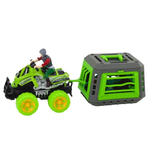 Zestaw Quad Z Kierowcą Klatka Z Dinozaurem Pterodaktyl LEAN Toys