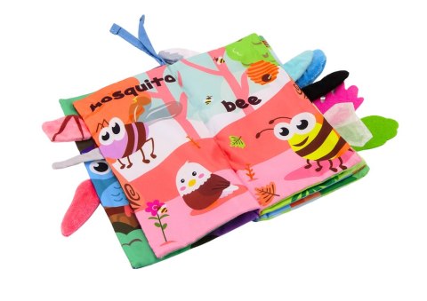 Książeczka Miękka Zwierzęta Ptaki Latające Szeleszcząca Kolorowa LEAN Toys