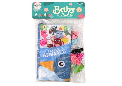 Książeczka Miękka Zwierzęta Ptaki Latające Szeleszcząca Kolorowa LEAN Toys