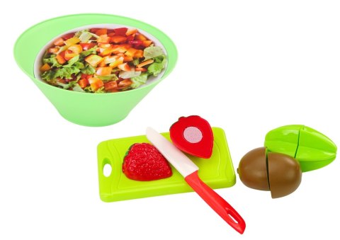 Zestaw Owoców Do Krojenia Sałatka Sztućce Taca Artykuły Spożywcze 25 ele. LEAN Toys
