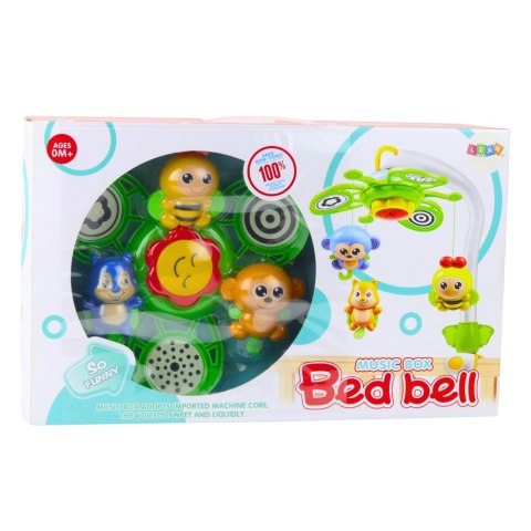 Karuzelka do Łóżeczka z Pozytywką Bed Bell 2w1 LEAN Toys