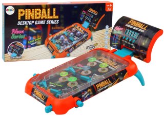 Gra Zręcznościowa Pinball Ledowe Światła Dźwięki Tablica Wyników QL91194 LEAN Toys