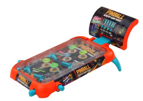 Gra Zręcznościowa Pinball Ledowe Światła Dźwięki Tablica Wyników QL91194 LEAN Toys